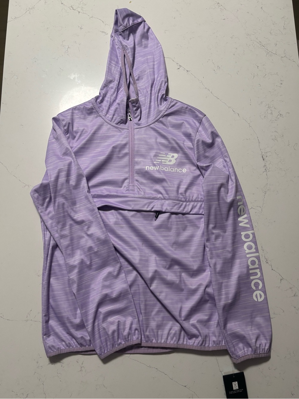New Balance Lilac Hooded Pullover Jacket